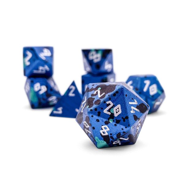 Norse Foundry Aluminum Wondrous Dice - 7-Piece Set - The Mystery Die Supply