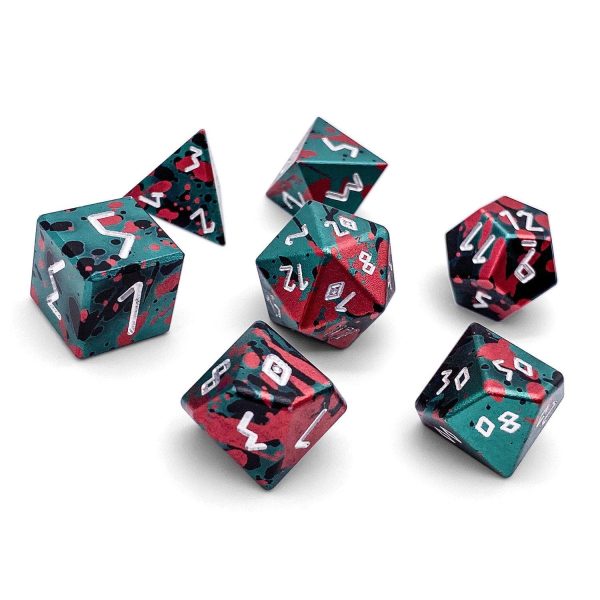 Norse Foundry Aluminum Wondrous Dice - 7-Piece Set - Wild Hunt For Sale - Image 3