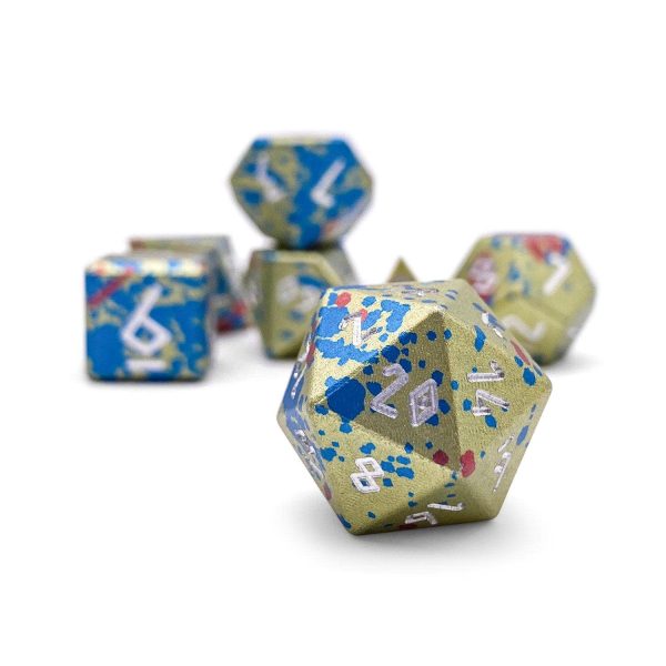 Norse Foundry Aluminum Wondrous Dice - 7-Piece Set - Easter Egg Online