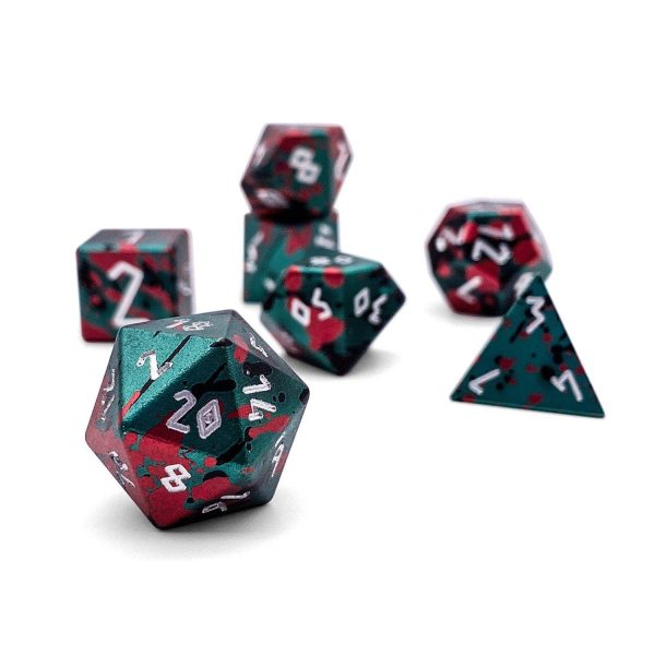 Norse Foundry Aluminum Wondrous Dice - 7-Piece Set - Wild Hunt For Sale - Image 2