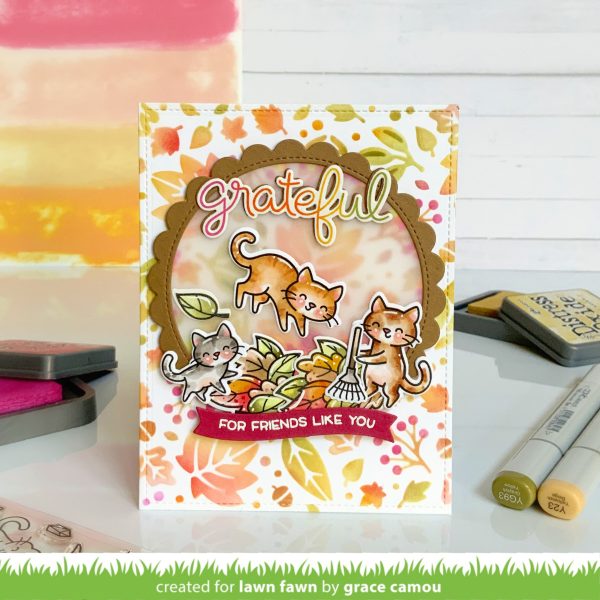 fall leaves background stencils Online - Image 2