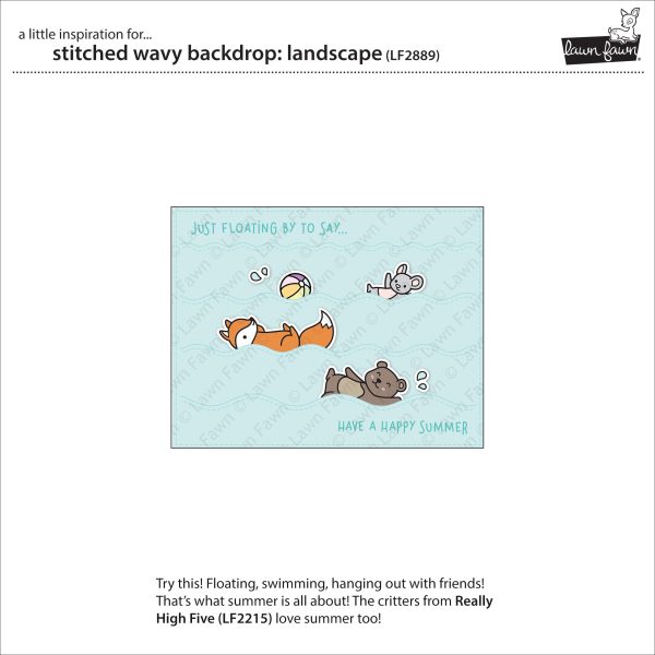 stitched wavy backdrop: landscape Online Hot Sale - Image 2