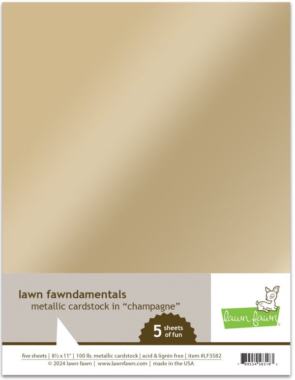 metallic cardstock - champagne For Cheap