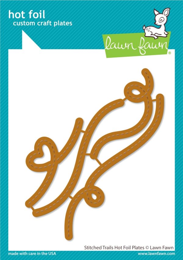 stitched trails hot foil plates Sale