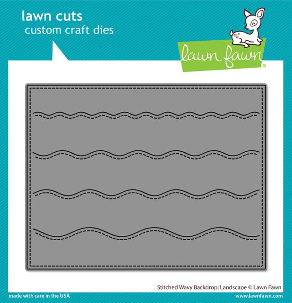 stitched wavy backdrop: landscape Online Hot Sale