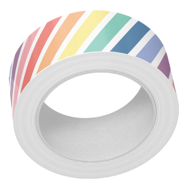 rainbow diagonal stripes washi tape Cheap