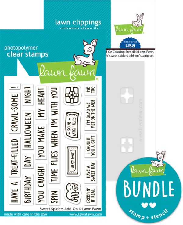 sweet spiders add-on (stamp+coloring stencil bundle ) For Discount