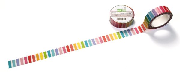 vertical rainbow stripes washi tape on Sale - Image 2